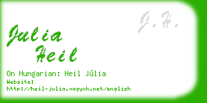 julia heil business card