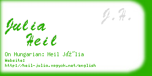 julia heil business card